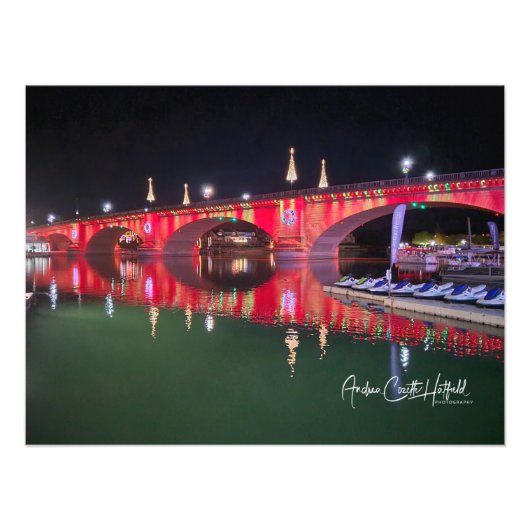 Impression Photo Pont de Londres Noël (Devant)