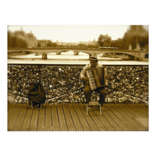 Impression Photo Pont des Arts : Le pont Love Lock, Paris