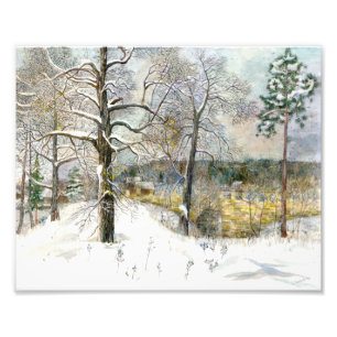 Impression Photo pont d'hiver