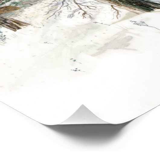 Impression Photo pont d'hiver (Coin)