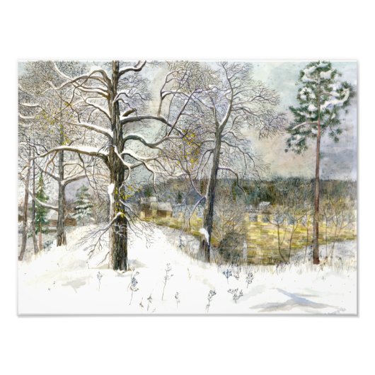 Impression Photo pont d'hiver (Devant)