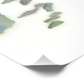 Impression Photo Pont en hiver Peinture aquarelle (Coin)