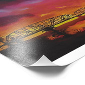 Impression Photo Pont ferroviaire de Parker Arizona (Coin)