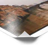 Impression Photo Pont Florence Avec Citation Amour (Coin)