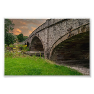Impression Photo Pont historique de St Asaph sur la rivière Elwy