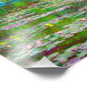 Impression Photo Pont japonais Monet et nappes d'eau (Coin)