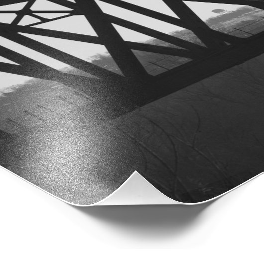 Impression Photo Pont noir et blanc (Coin)
