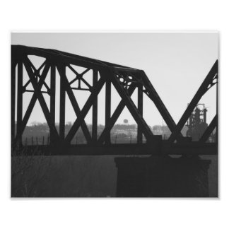 Impression Photo Pont noir et blanc
