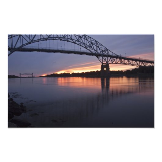 Impression Photo Pont Sagamore sur le canal du cap Cod, (Devant)