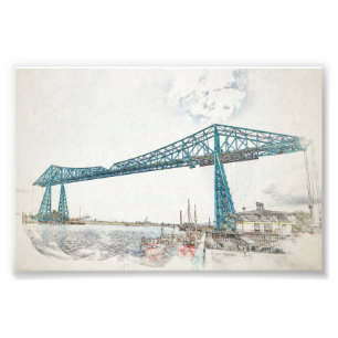 Impression Photo Pont transbordeur de Middlesbrough Esquisse artist