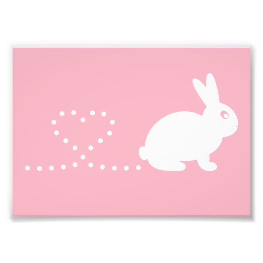 Impression Photo Pooping Rabbit Print (Cadres Disponibles !) (Devant)