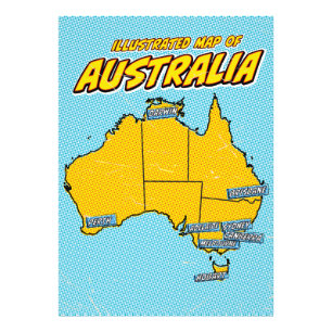 Impression Photo Pop Art Illustré Australie