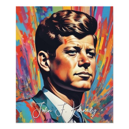 Impression Photo Pop Art Jack JFK John F. Kennedy (Devant)
