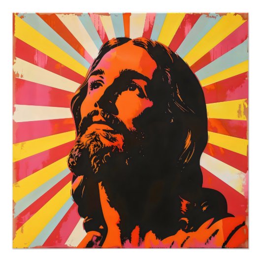 Impression Photo Pop Art Jésus Christ (Devant)