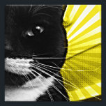 Impression Photo Pop Art Lucy Closeup<br><div class="desc">Fun jaune pop art version d'une des photos de Lucy</div>