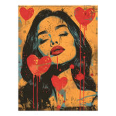Impression Photo Pop Art Romántico: Mirada Seductora (Devant)