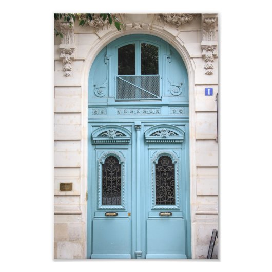 Impression Photo Porte bleue Paris (Devant)