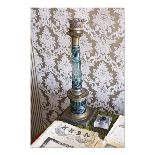 Impression Photo Porte-bougie en verre vintage (Devant)