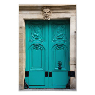 Impression Photo Porte parisienne Turquoise I