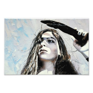 Impression Photo Portrait artistique avec une femme en Abstrait