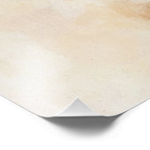 Impression Photo Portrait d'aquarelle de chien berger allemand 02 (Coin)