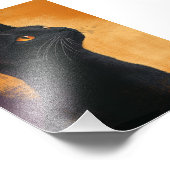 Impression Photo Portrait de chat noir (Coin)