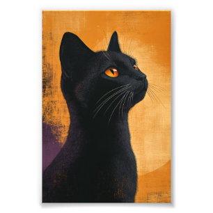 Impression Photo Portrait de chat noir