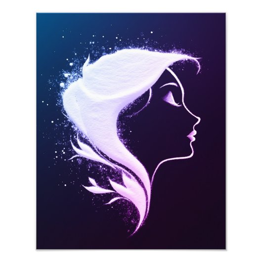 Impression Photo Portrait de femme Abstraite (Devant)