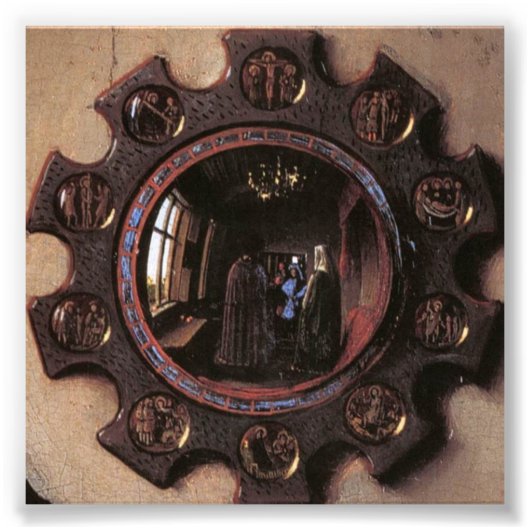 Impression Photo Portrait de Giovanni Arnolfini & Femme (détail) (Devant)