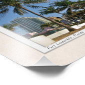 Impression Photo Portrait de la plage de Fort Lauderdale (Coin)