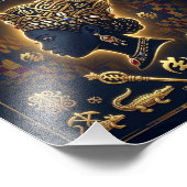 Impression Photo Portrait de majestueuse reine africaine (Coin)