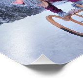 Impression Photo Portrait de Noël Personnaliser le cadre Modèle (Coin)