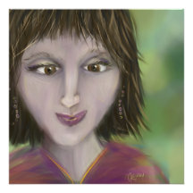 Portrait de personnalité Warm Grace Art Féminin