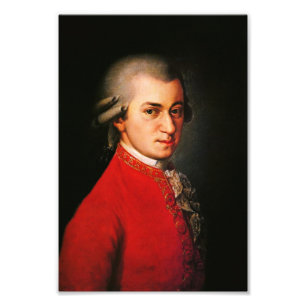 Impression Photo Portrait de Wolfgang Amadeus Mozart