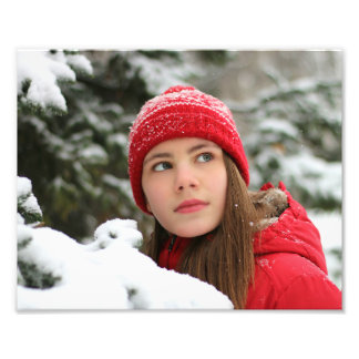 Impression Photo Portrait D'Hiver Personnaliser Modèle Facile À Cad
