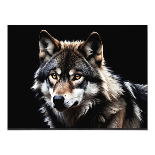 Impression Photo Portrait du loup (Devant)