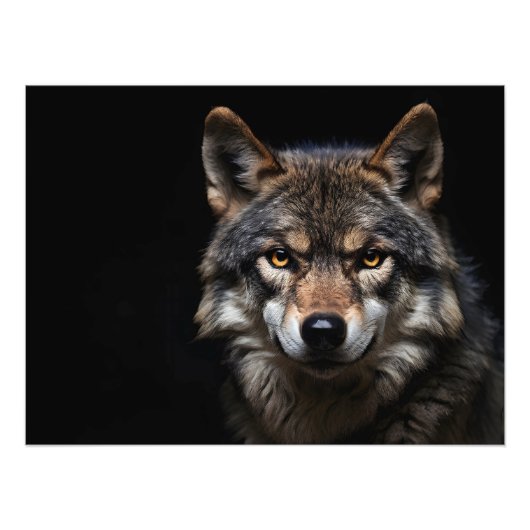 Impression Photo Portrait du loup (Devant)