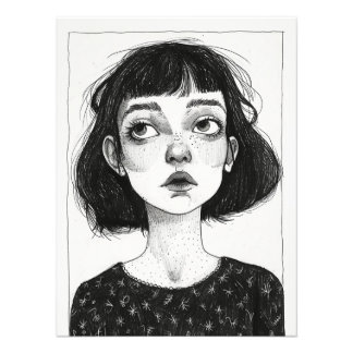 Impression Photo Portrait d'une fille ado.