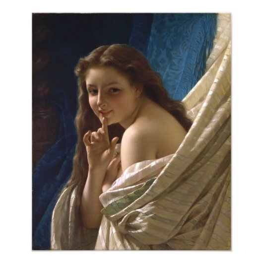 Impression Photo Portrait d'une jeune femme par Pierre Auguste Cot (Devant)