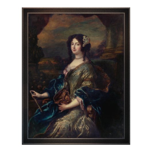 Impression Photo Portrait d'une noble dame par Pierre Mignard (Devant)