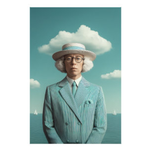 Impression Photo Portrait Gentleman Surreal Seaside