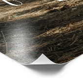 Impression Photo Portrait Mariage personnalisé Calligraphie moderne (Coin)