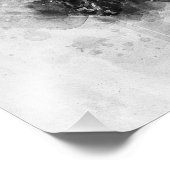 Impression Photo Portrait noir et blanc du lion mâle (Coin)