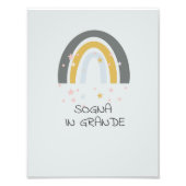 Impression Photo Poster, Dream, Rainbow, Inspiration, Wall decor (Devant)