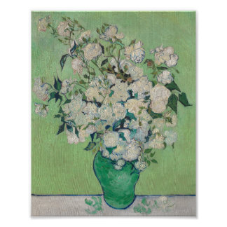 Impression Photo Póster Roses painting by Vincent Van Gogh 1890
