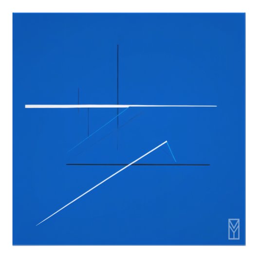 Impression Photo Pôster Tela Azul Global: Arte de Kandinsky (Devant)