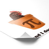 Impression Photo Pot de poulet Pi (et je m'en fiche) (Coin)