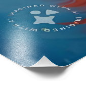 Impression Photo Potrait de chaton couleur arc-en-ciel (Coin)