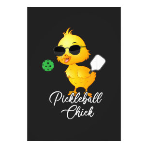 Impression Photo Poulet de Pickleball Drôle de Pickleball