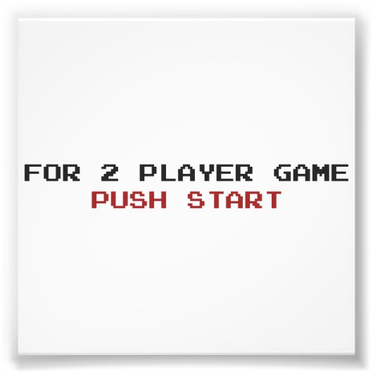Impression Photo Pour 2 Jouer Jeu Push démarrage (Devant)